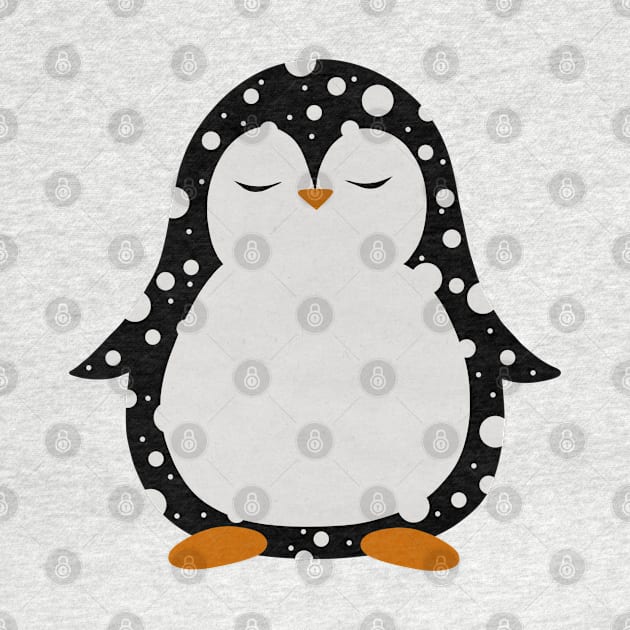 Polka dot penguin by Pinky's Studio 